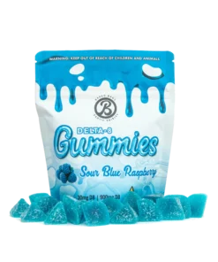 Sour Blue Raspberry Gummies